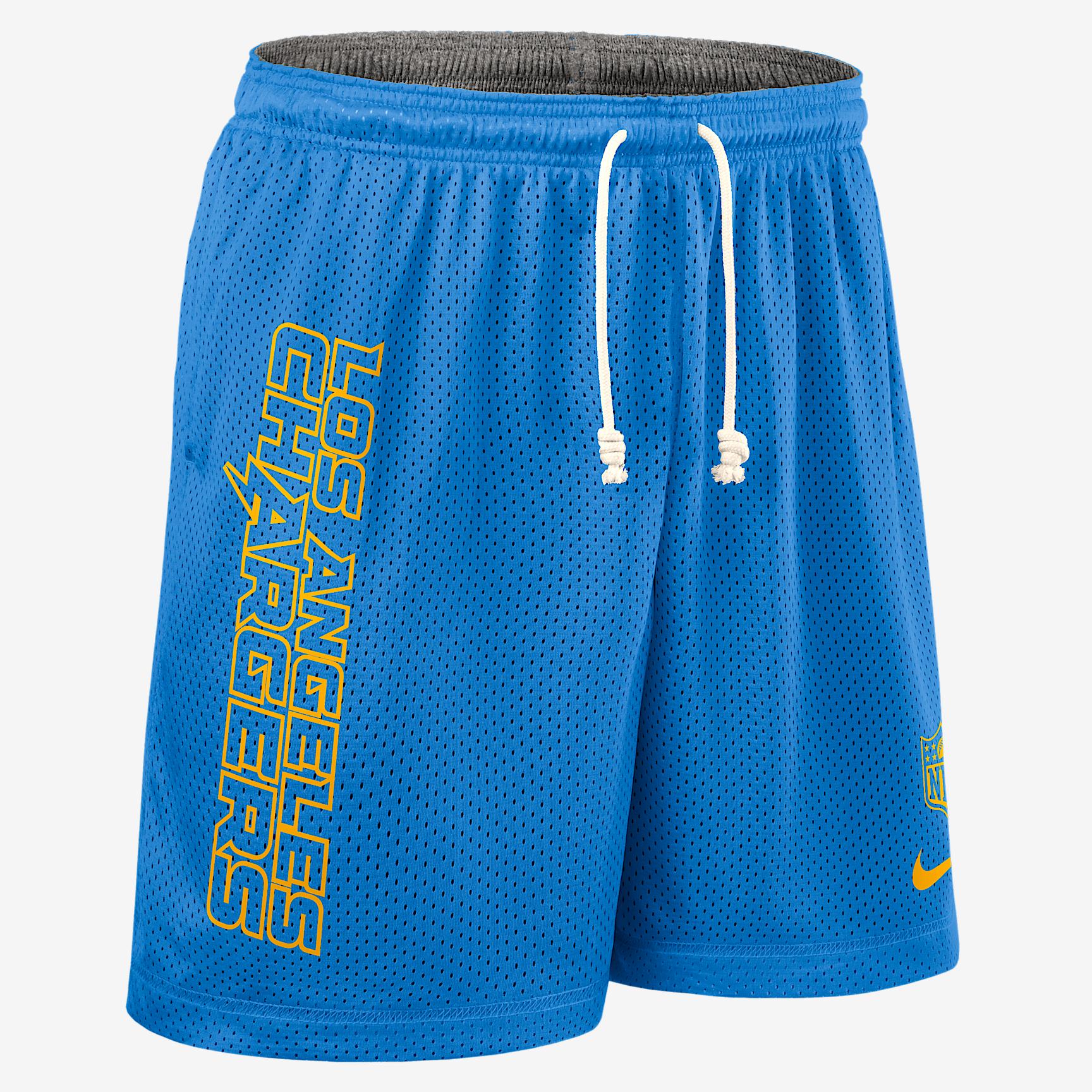 Los Angeles Chargers Sideline Reversible Mens Nike Mens Dri-FIT NFL Shorts | 03BF591R97-N9J Product Image