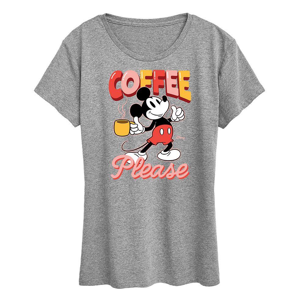 Disney's Mickey Mouse Women's Coffee Graphic Tee,  Product Image