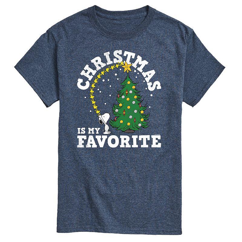 Big & Tall Peanuts Christmas Favorite Tee, Men's,  Product Image