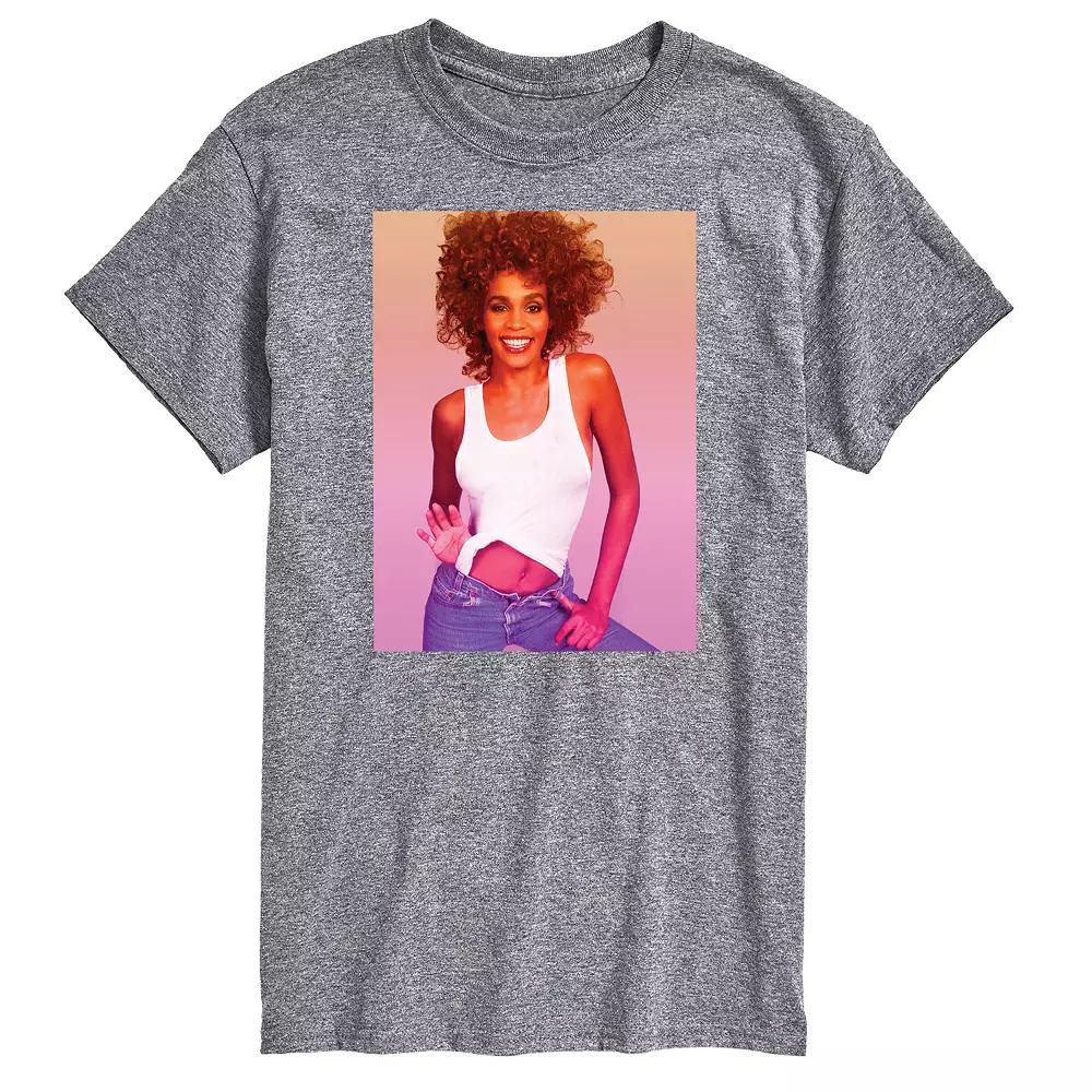 Big & Tall Whitney Houston Photo Tee, Men's,  Product Image