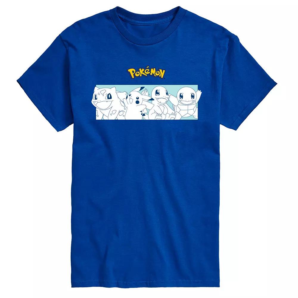 Men's Pokemon Starters Stripe Graphic Tee,  Product Image
