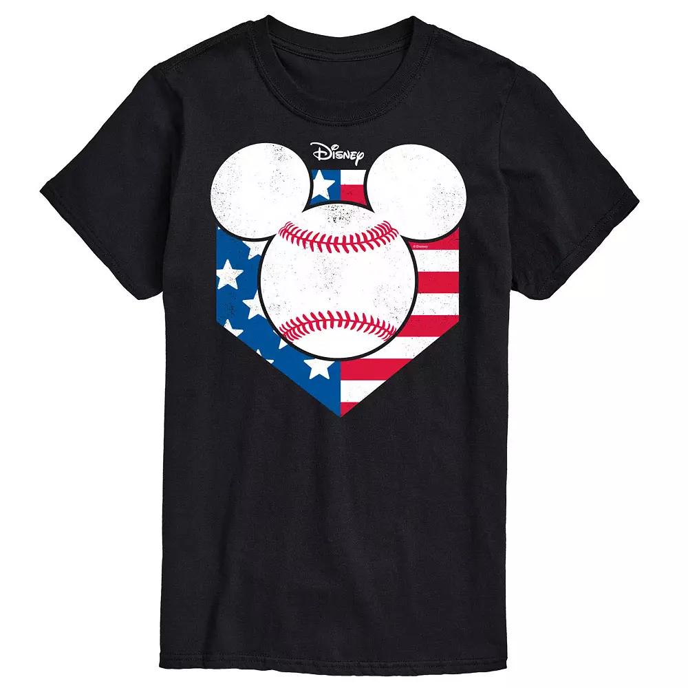 Disney's Mickey Mouse Men's Baseball Head Graphic Tee,  Product Image