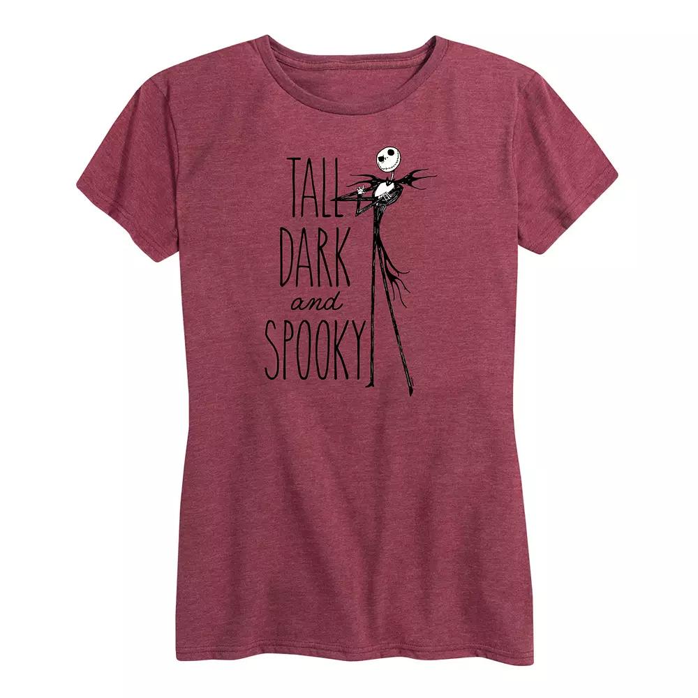 Disney's The Nightmare Before Christmas Women's Tall Dark And Spooky Graphic Tee,  Product Image