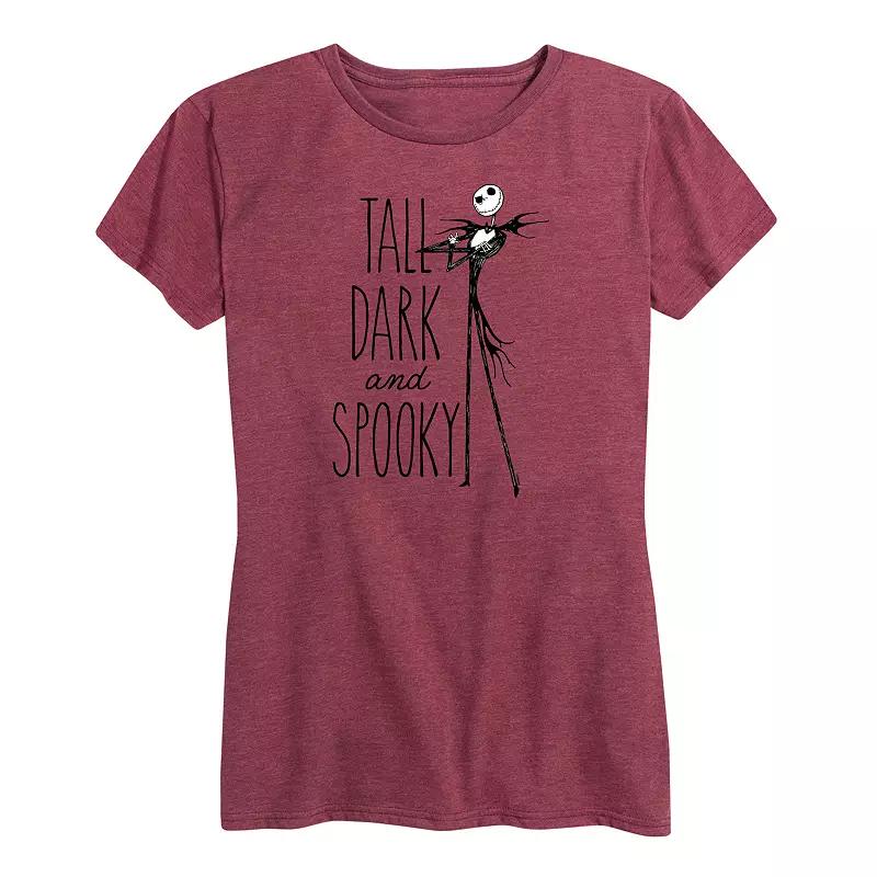Disney's The Nightmare Before Christmas Women's Tall Dark And Spooky Graphic Tee,  Product Image