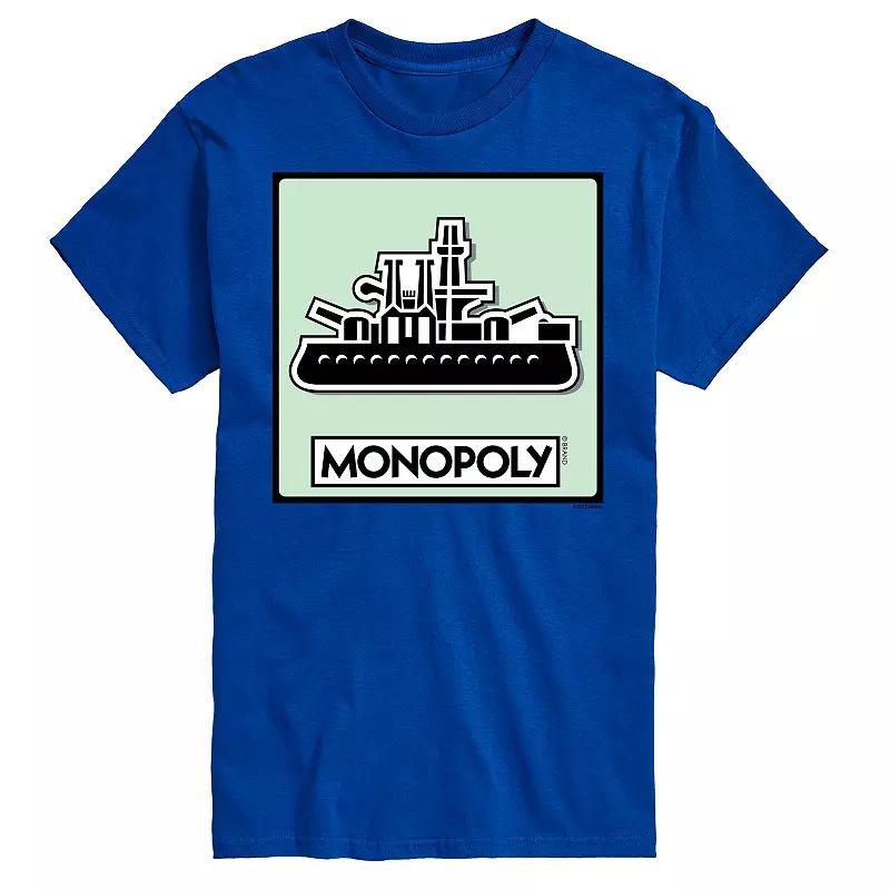 Mens Monopoly Ship Game Token Graphic Tee Product Image