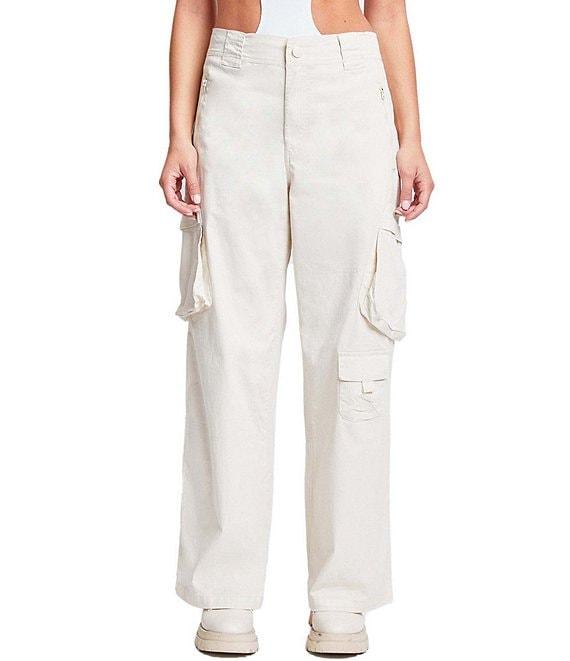 YMI Jeanswear High Rise Relaxed Straight Leg Cargo Pants Product Image