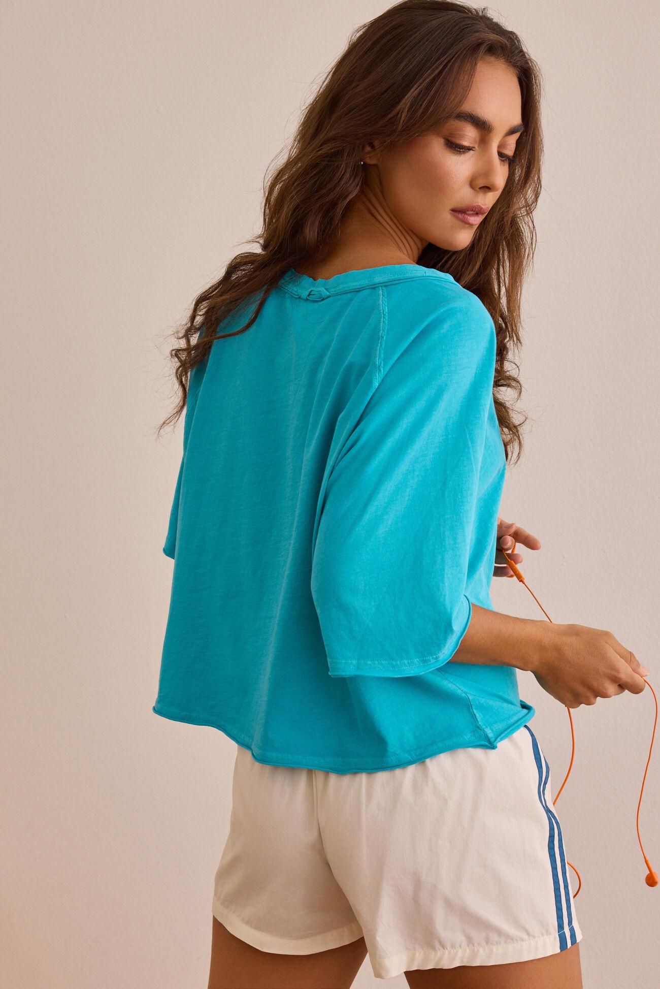 Sideline Snap Boxy Tee Product Image