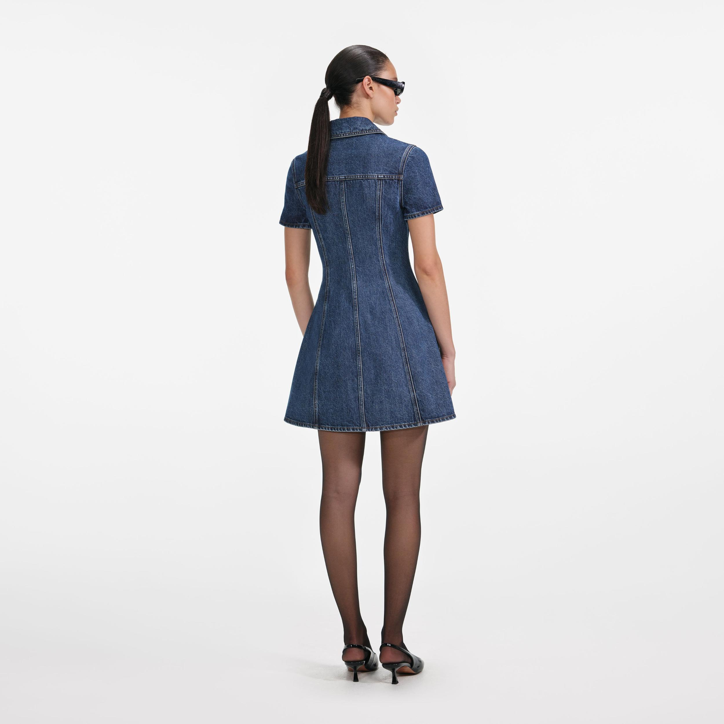 Denim Mini Dress Product Image