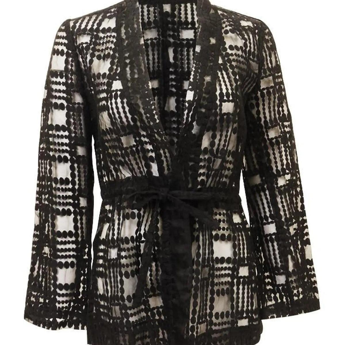 Alberto Makali Black Netted Jacket Product Image