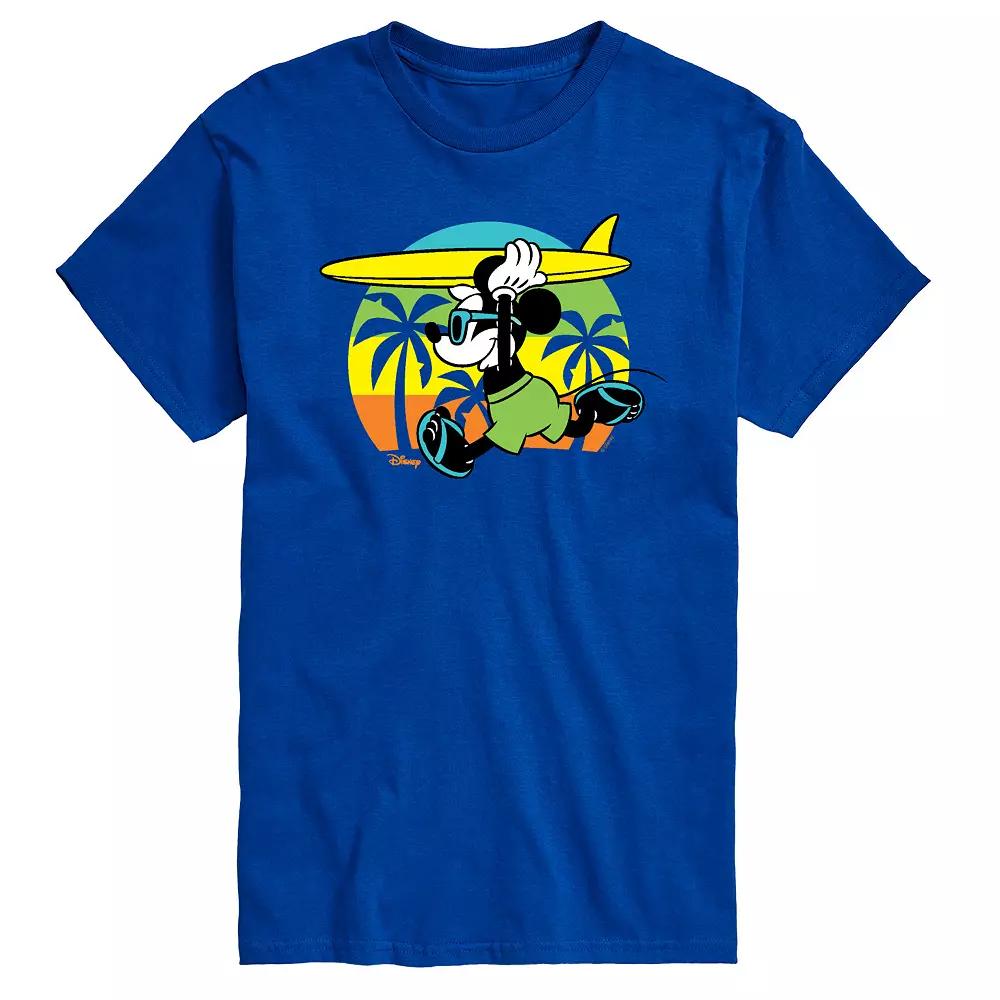 Disney's Mickey Mouse Men's Beach Surfing Graphic Tee,  Product Image
