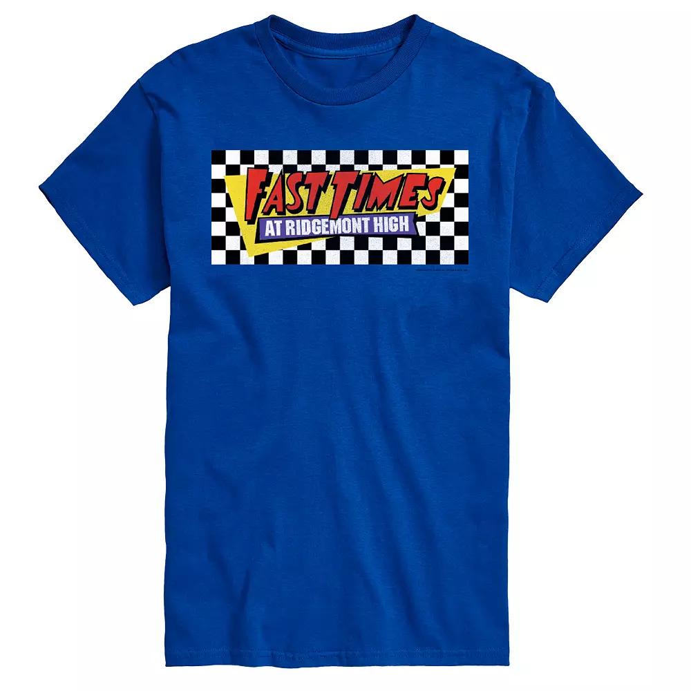 Big & Tall Fast Times At Ridgemont High Checkered Logo Graphic Tee, Men's,  Product Image