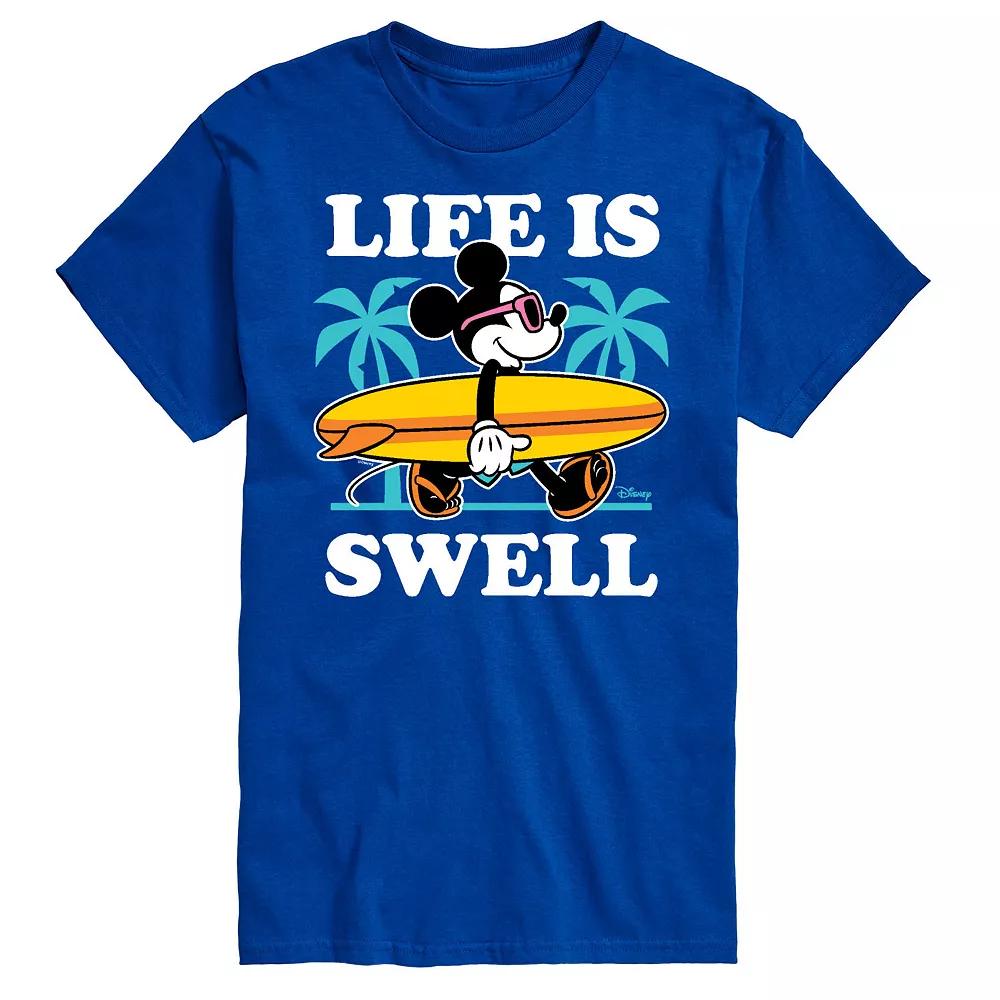 Disney's Mickey Mouse Men's Palm Trees "Life Is Swell" Graphic Tee,  Product Image