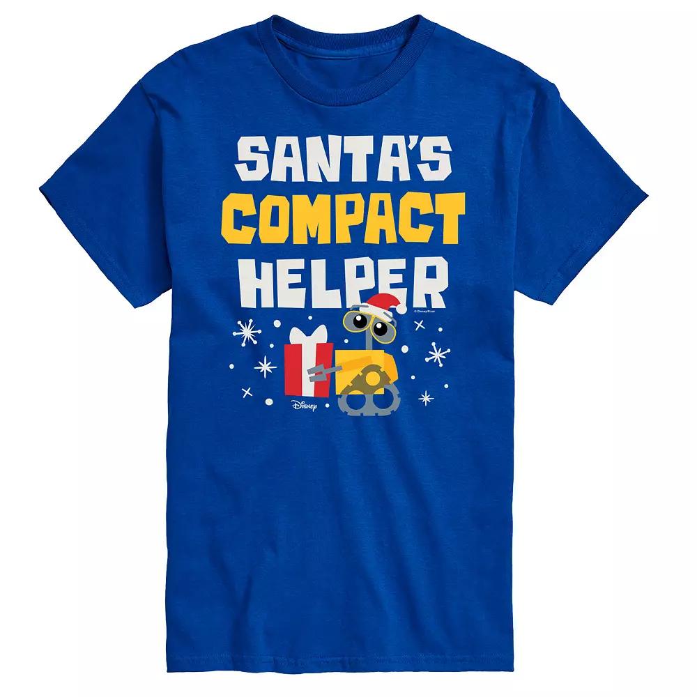 Disney / Pixar's WALL-E Men's Santa's Compact Helper Graphic Tee,  Product Image