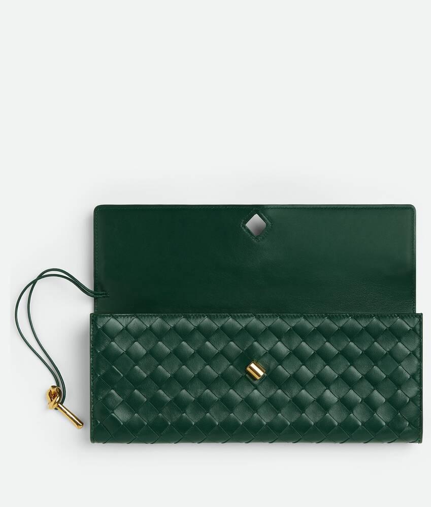 Women's Andiamo Clutch in Emerald green Product Image