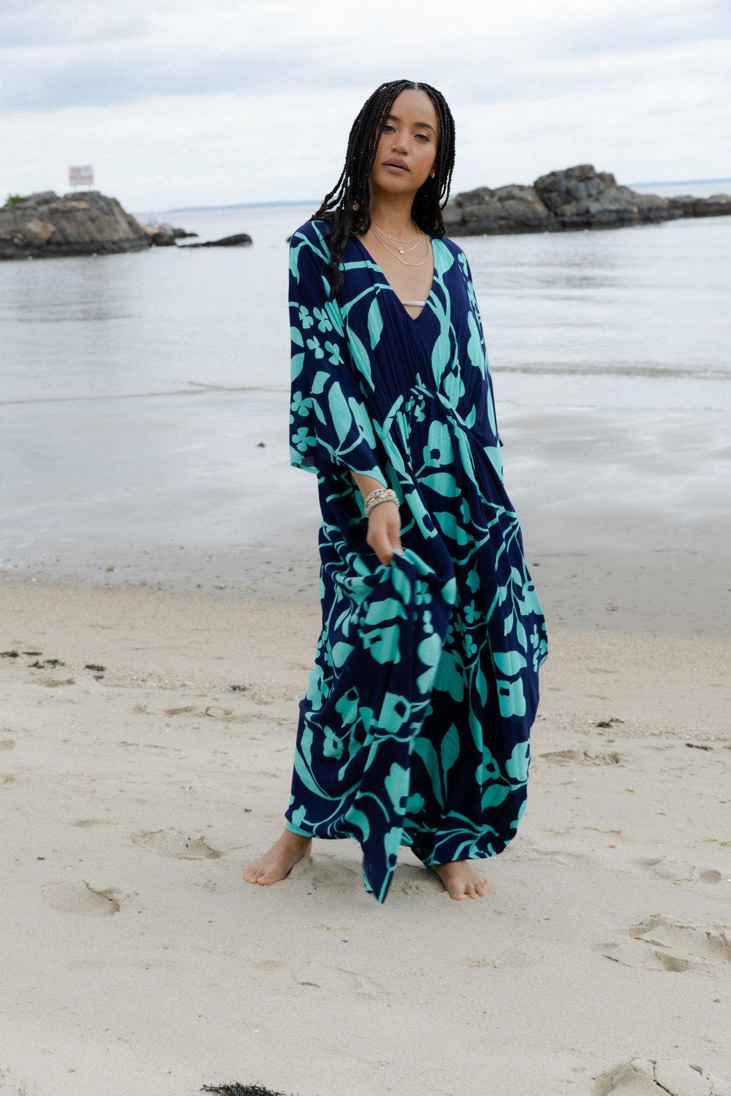 Bold Floral Kaftan Maxi Product Image