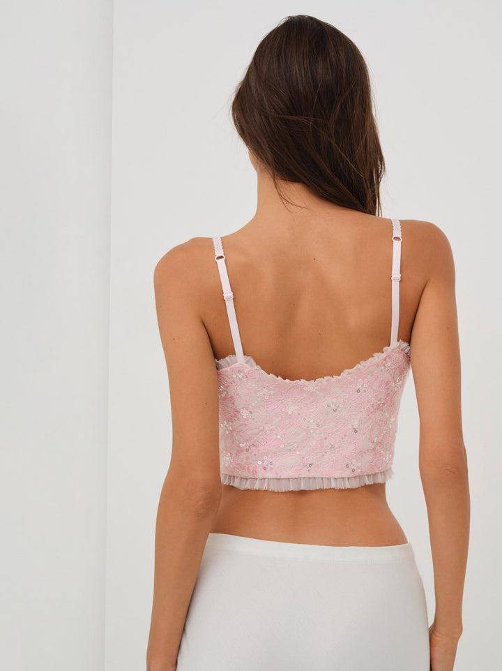 Isabeau Sleep Top — Pink Product Image