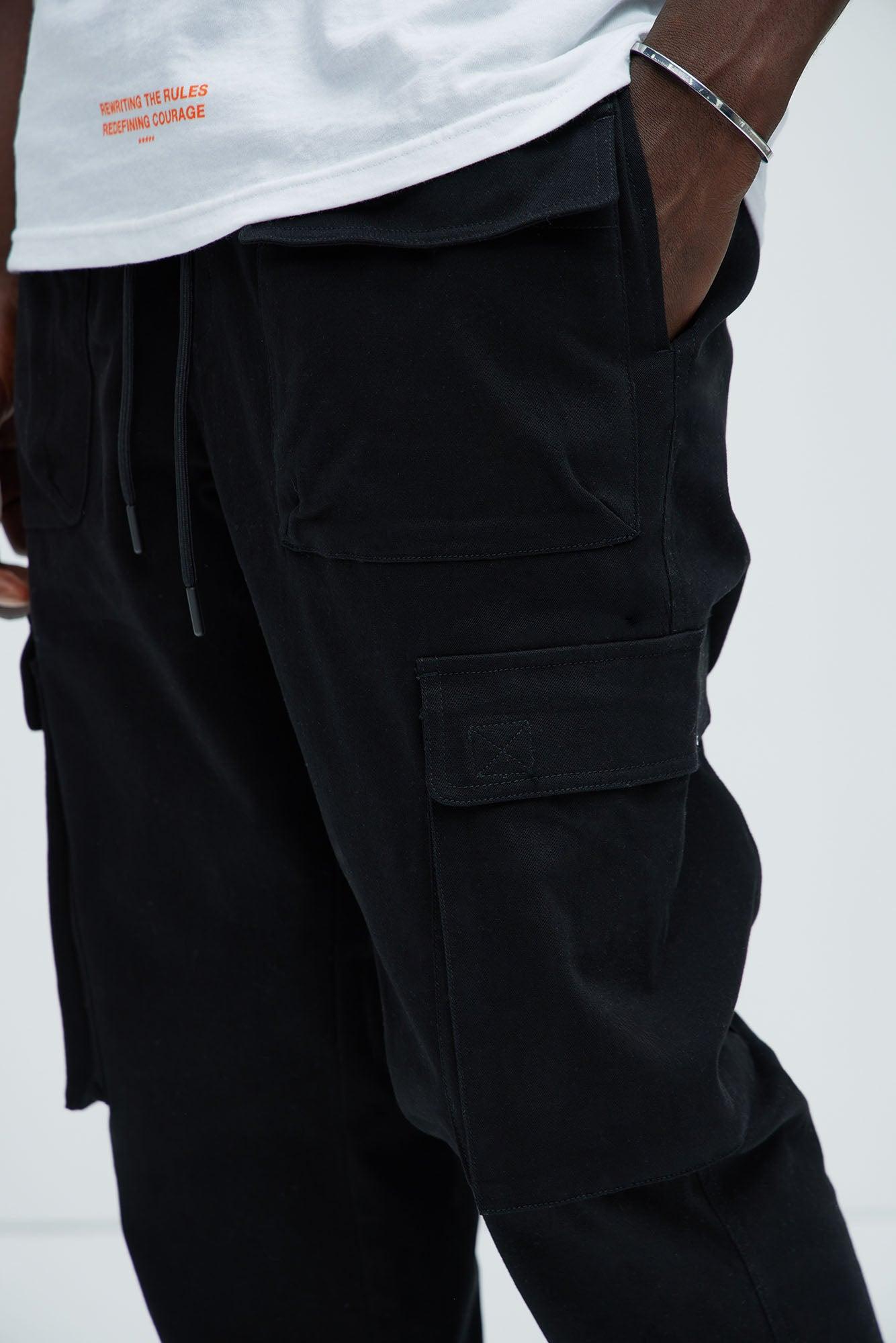 Cadet Utility Slim Cargo Pants - Black Product Image