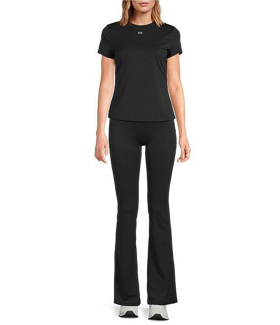 GOLD HINGE Essential Foldover High Rise Flare Pants Product Image