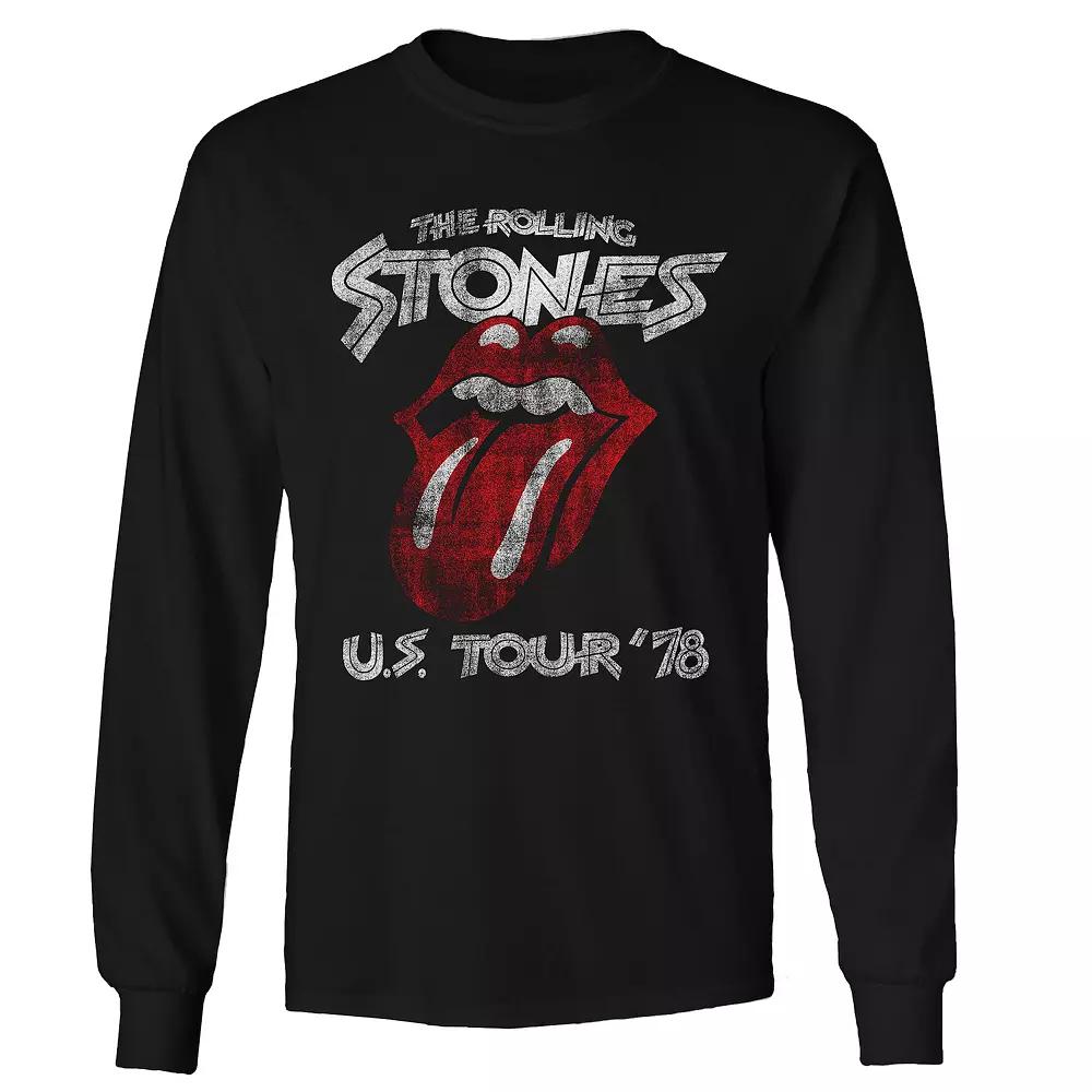 Men's Rolling Stones US Tour 78 Long Sleeve Tee, Adult Unisex,  Product Image