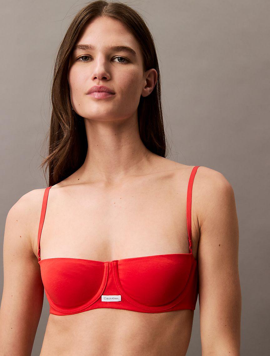 Cotton Modal Signature Unlined Balconette Bra Product Image