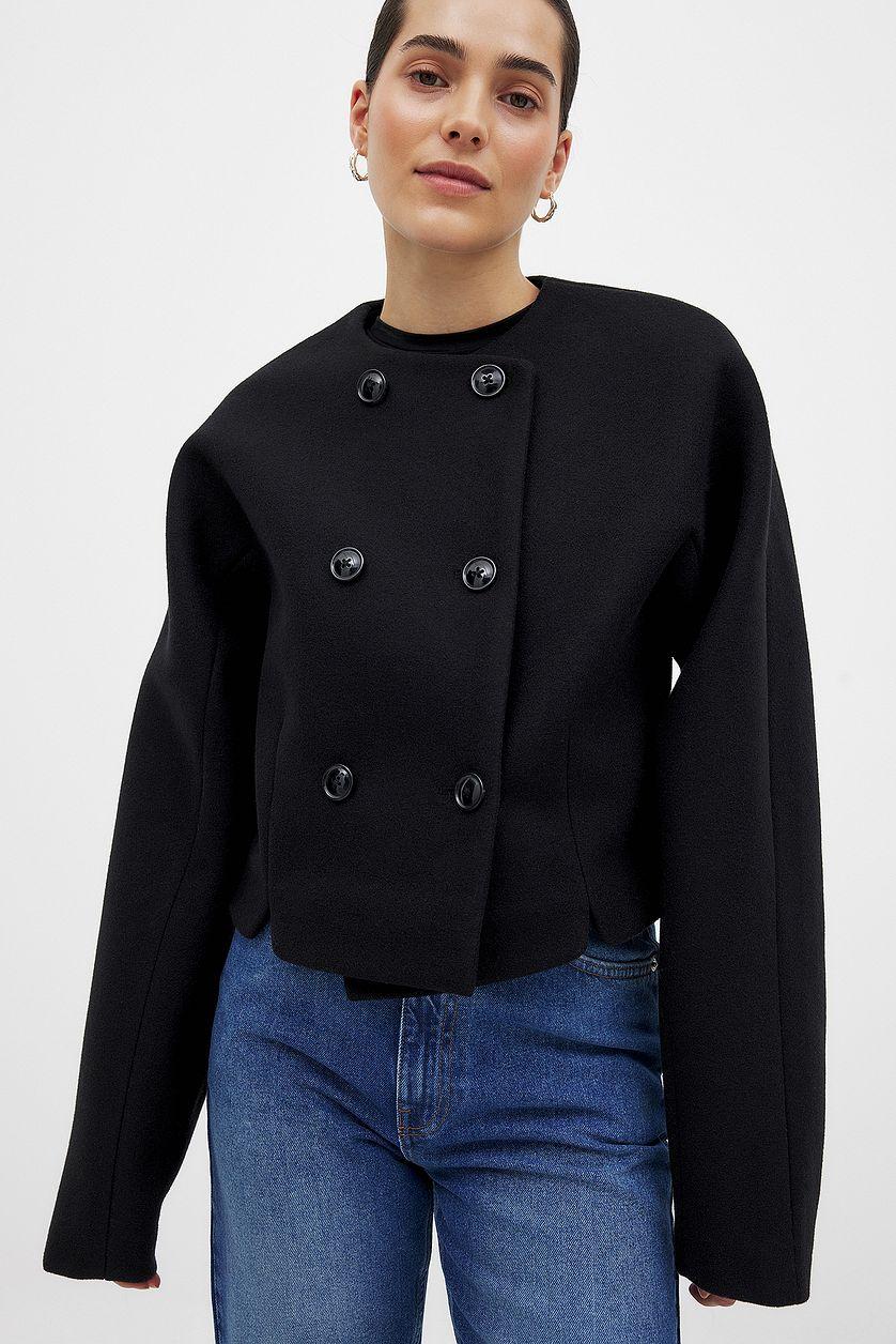 Wool Blend Short Jacket Product Image