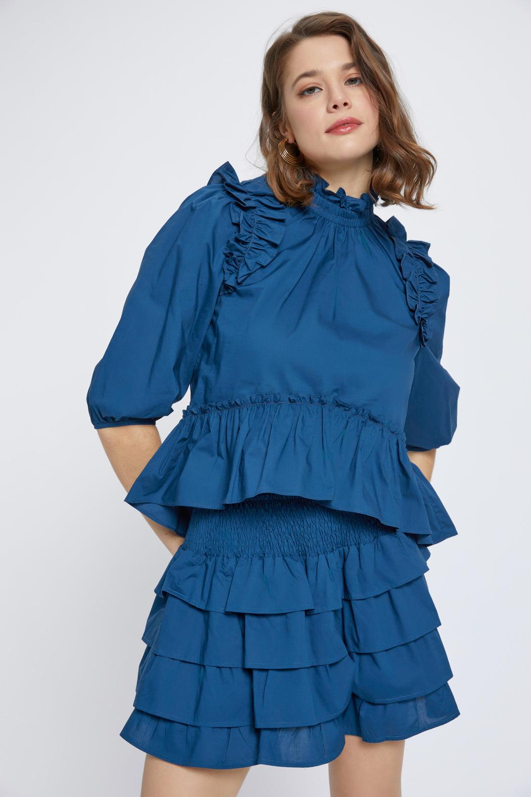 Midnight Blue Chloe Skirt Product Image