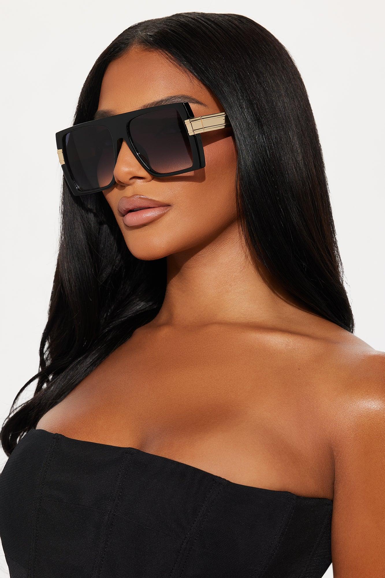 Kimberly Square Standard Sunglasses - Black Female Product Image