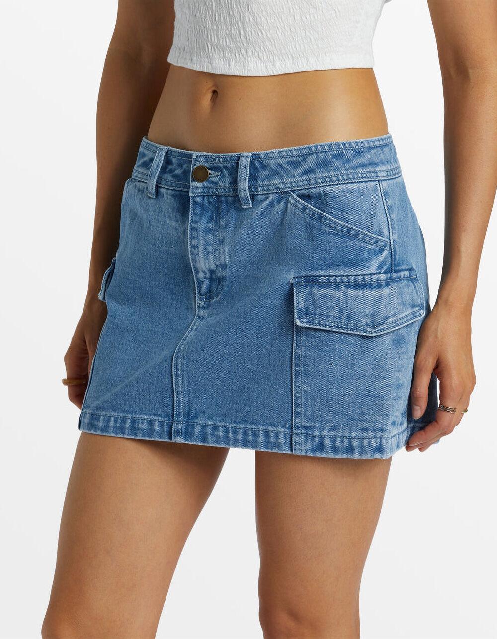 BILLABONG Hilary Womens Denim Cargo Skirt - DENIM Product Image