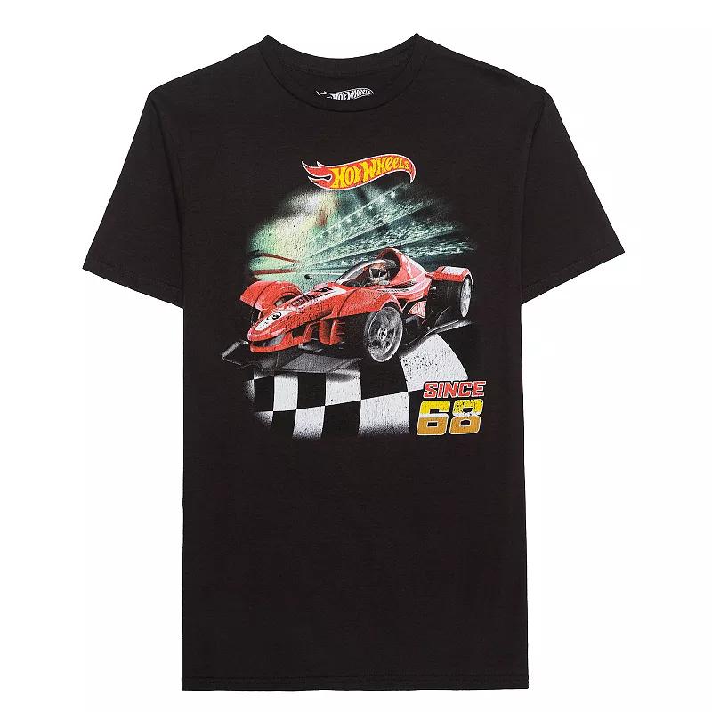 Men's Hot Wheels Attack The Track Graphic Tee, Size: Medium, Black Product Image