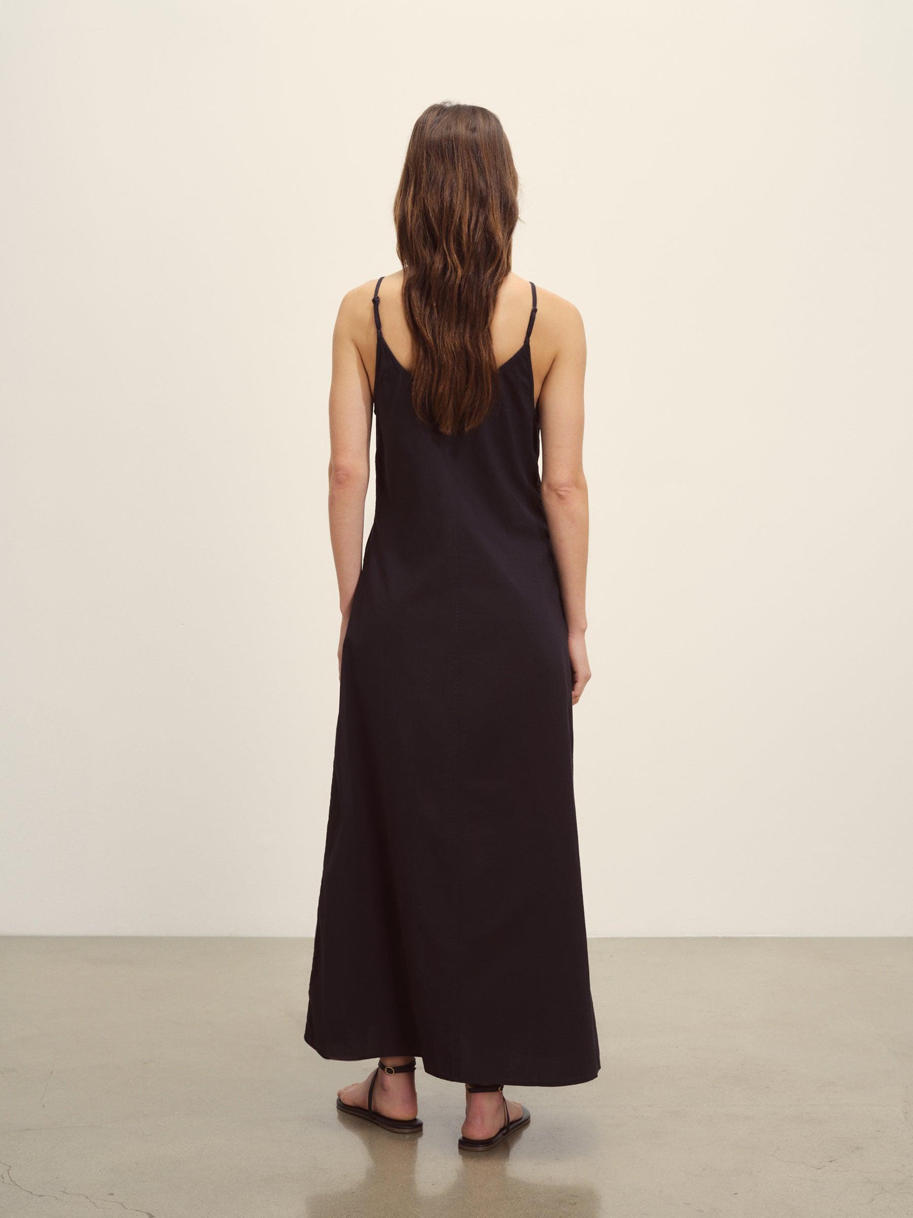 Black Mainstay Cotton Slip Dress Product Image
