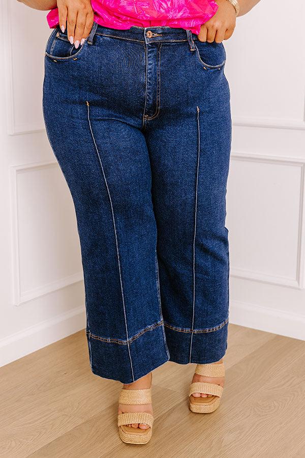 The Zoey Midrise Wide Leg Jean Curves Product Image