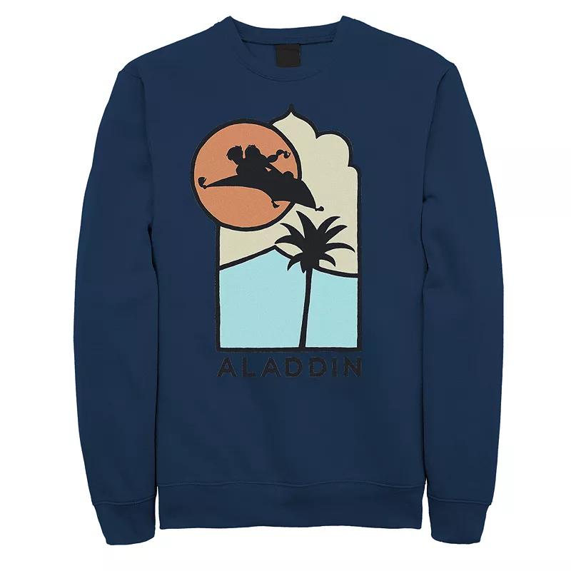 Junior's Aladdin Carpet Ride Retro Style Fleece, Girl's, Size: XXL, Blue Product Image