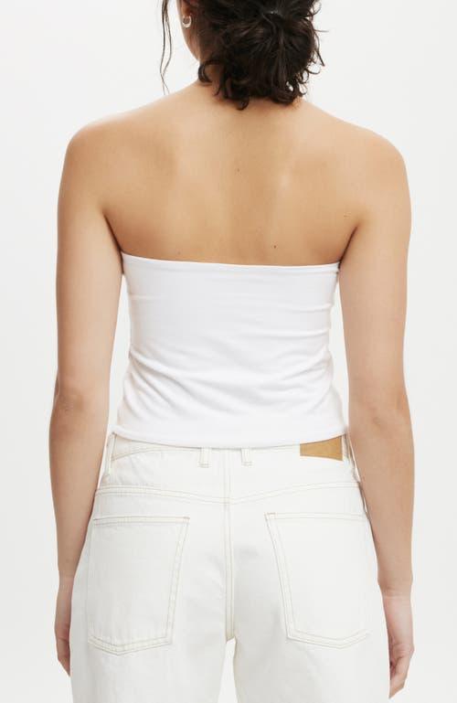 Cotton On Women's All Day Tube Top in White at Nordstrom, Size Medium Product Image