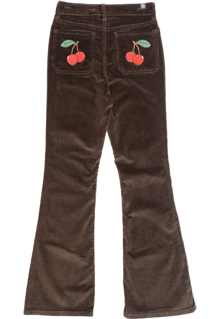 Pocket Applique Corduroy Flares Product Image