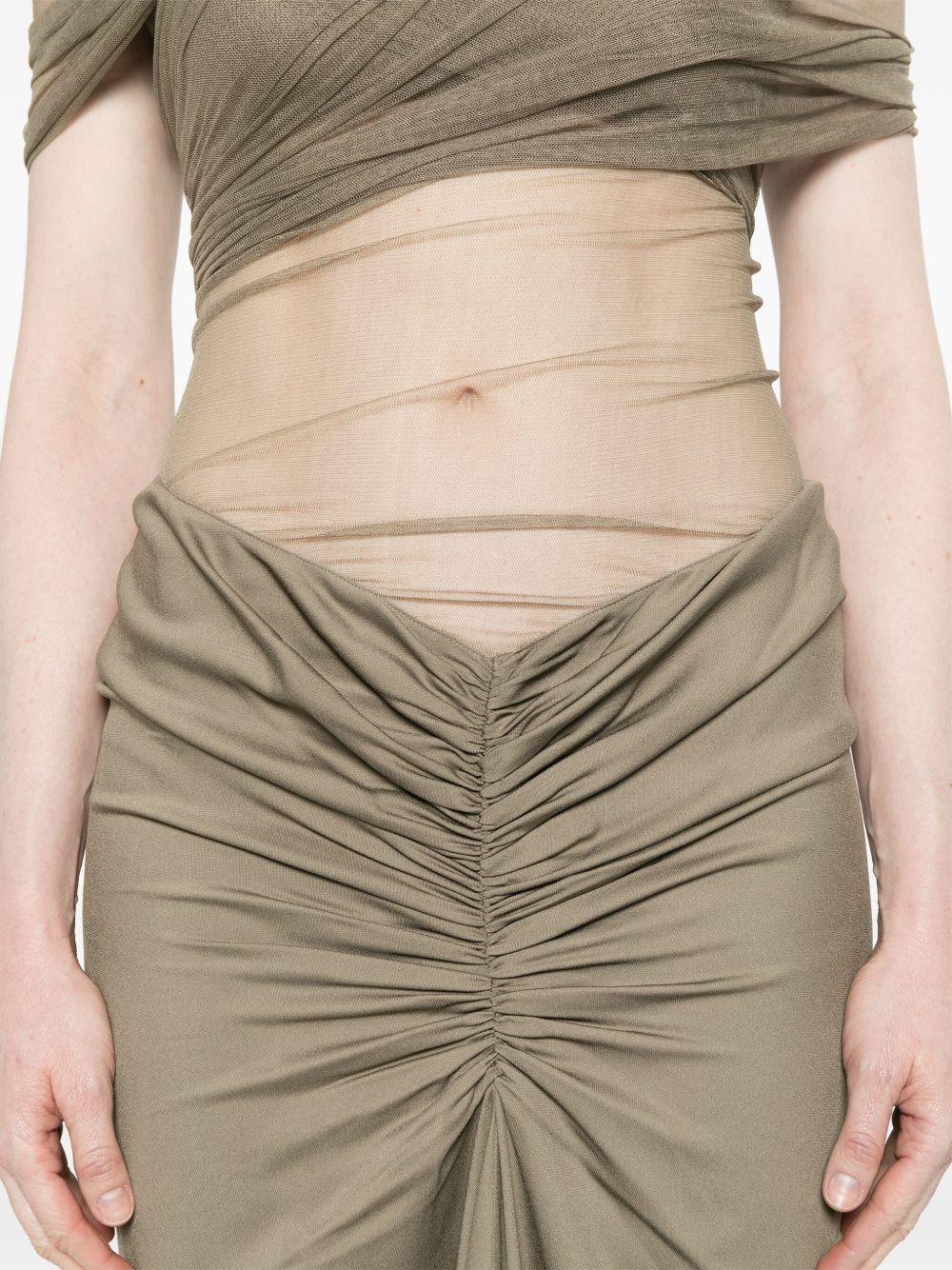 crossed tulle maxi dress Product Image