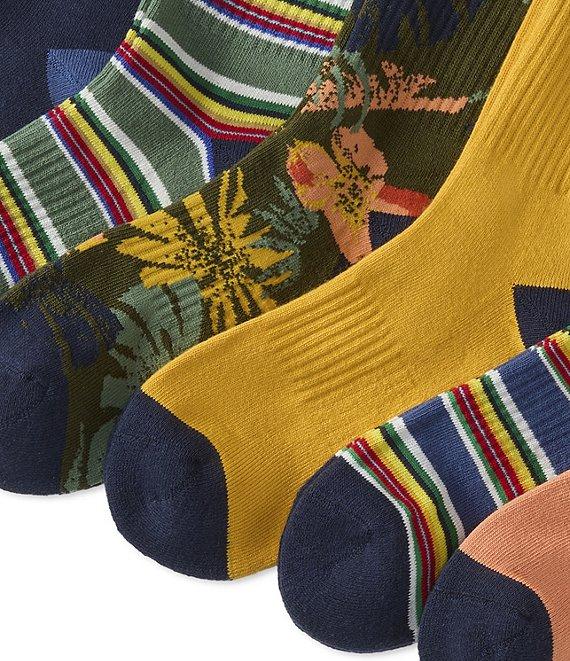 Polo Ralph Lauren Big & Talll RL Surf Club Bear Crew Socks 6-Pack Product Image