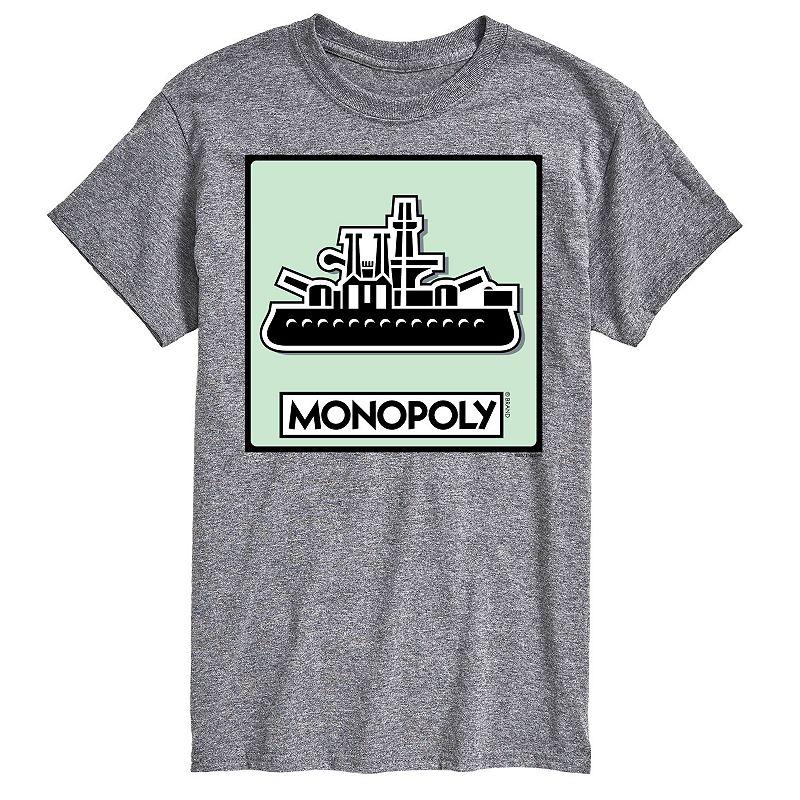 Mens Monopoly Ship Game Token Graphic Tee Product Image