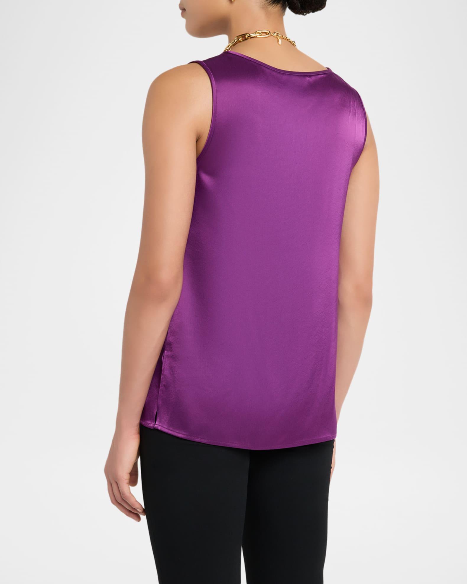 Liquid Satin V-Neck Top Product Image