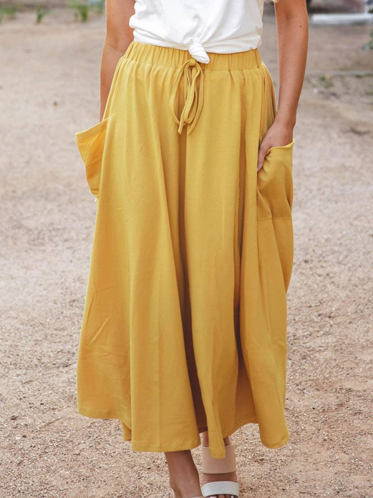 The Olive Pocket Skirt: Gray Product Image