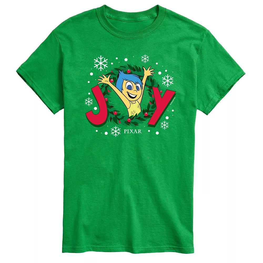 Disney / Pixar's Inside Out 2 Big & Tall Joy Wreath Graphic Tee, Men's,  Product Image