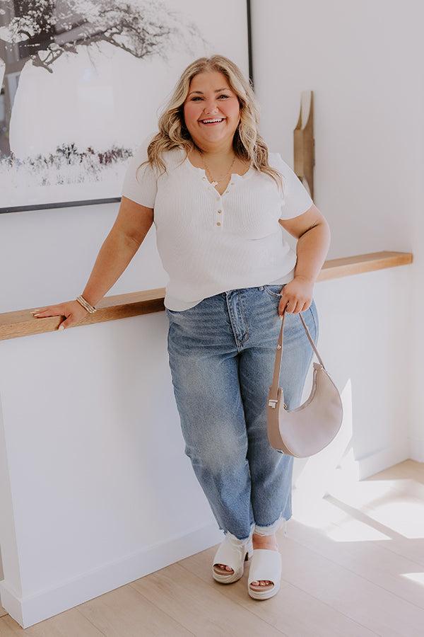 JUDY BLUE Raelynn High Waist Crop Jean Curves Product Image