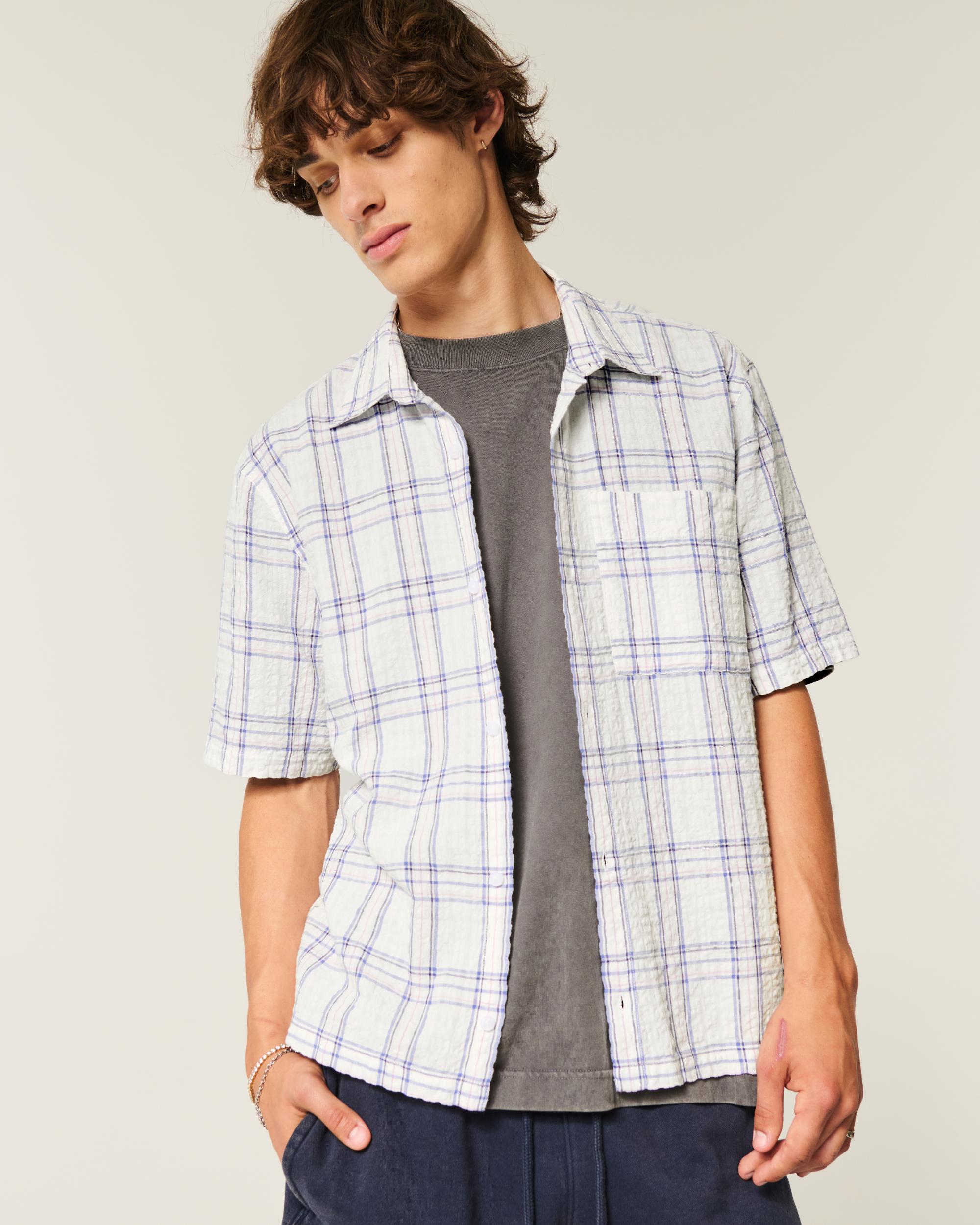 Boxy Short-Sleeve Pocket Shirt Product Image