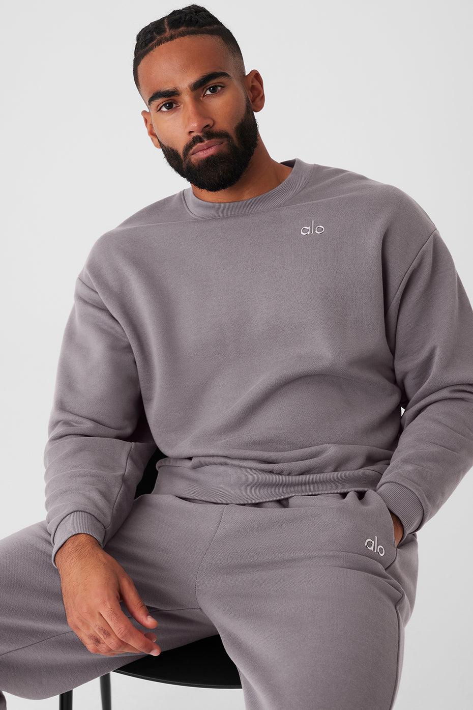 Washed Accolade Crew Neck Pullover - Cool Grey Wash Product Image