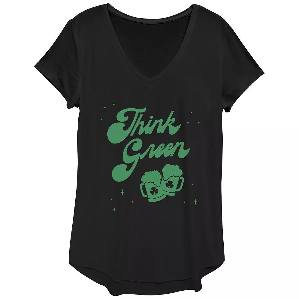 Women's Think Green Graphic Tee, Girl's,  Product Image