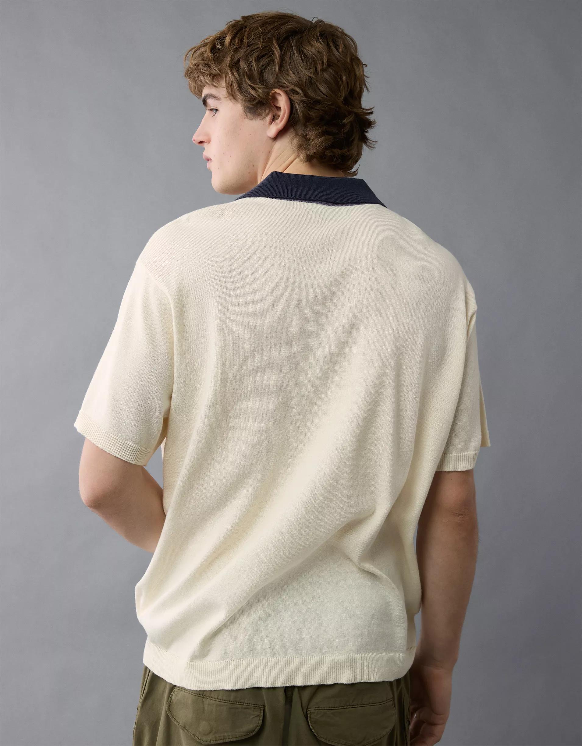 AE Pride Weekend Sweater Polo Shirt Product Image