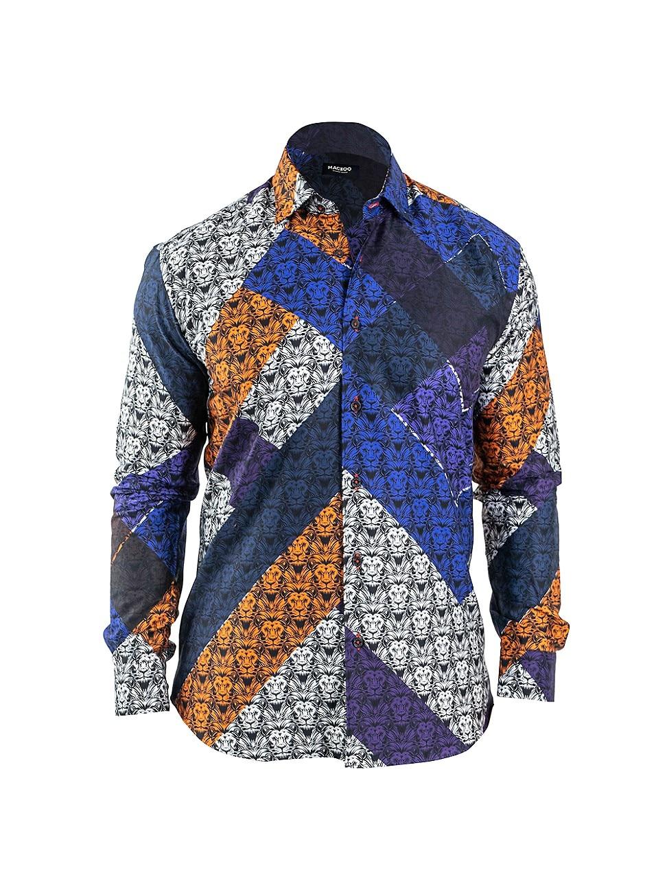 Mens Fibonacci Afro Lion Shirt Product Image