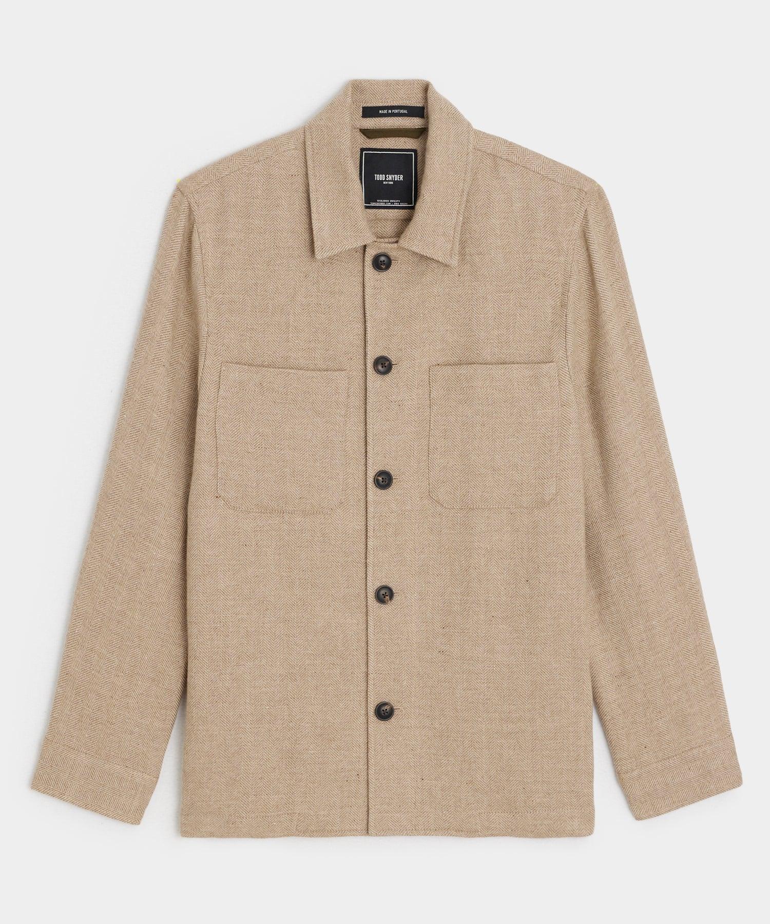 Linen-Wool Shirt Jacket Product Image
