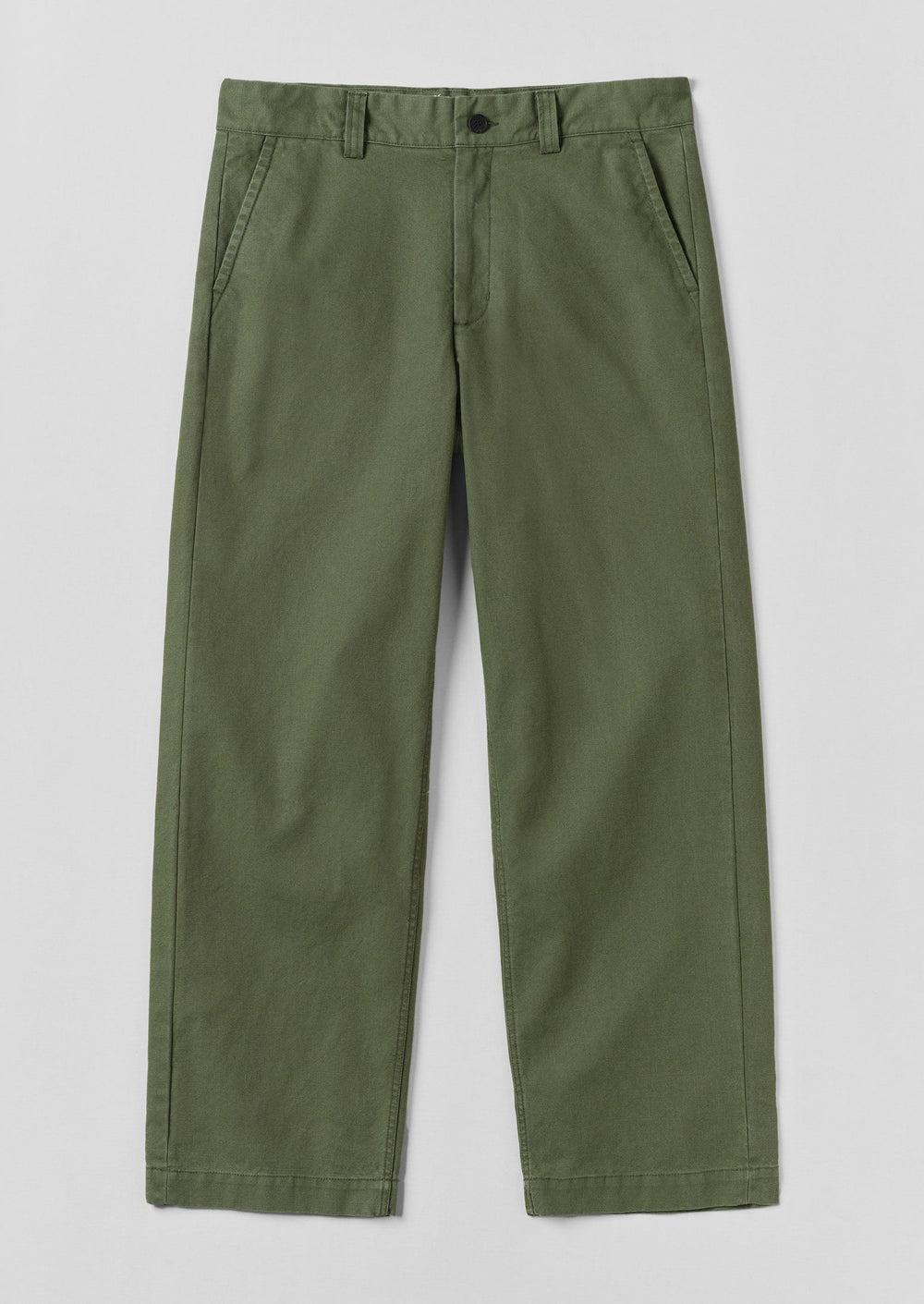Rory Cotton Canvas Pants | Balsam Green Product Image