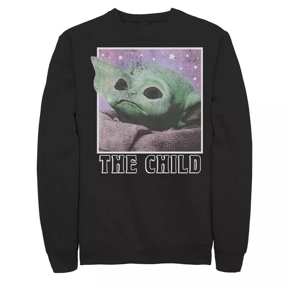 Men's Star Wars The Mandalorian The Child Galaxy Star Gaze Sweatshirt,  Product Image