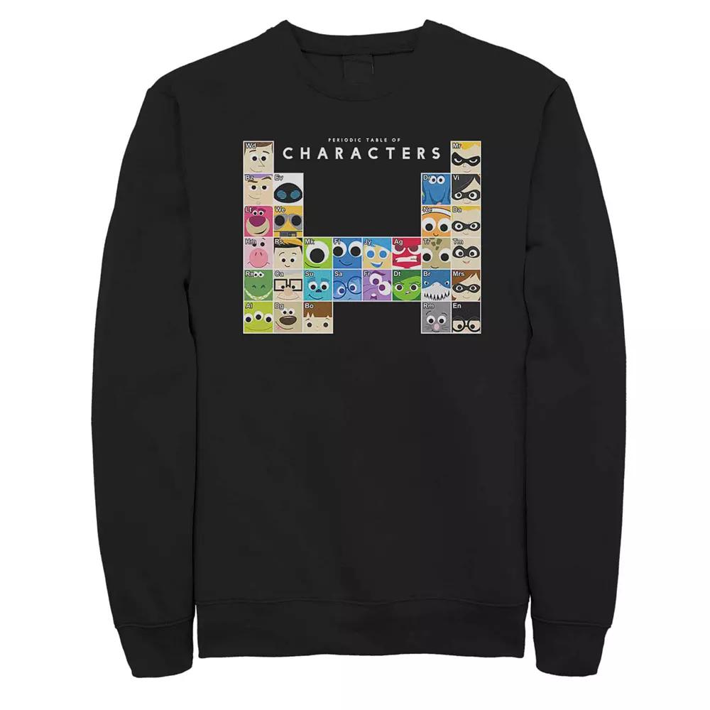 Men's Disney Pixar Periodic Table Of Characters Fleece Sweater,  Product Image